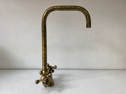 Antique Bronze-Finish High-Arc Kitchen Faucet