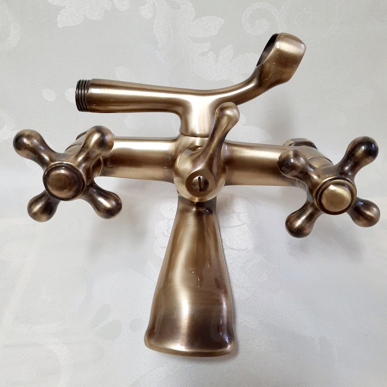 Vintage Antique Brass Bathtub Mixer Faucet