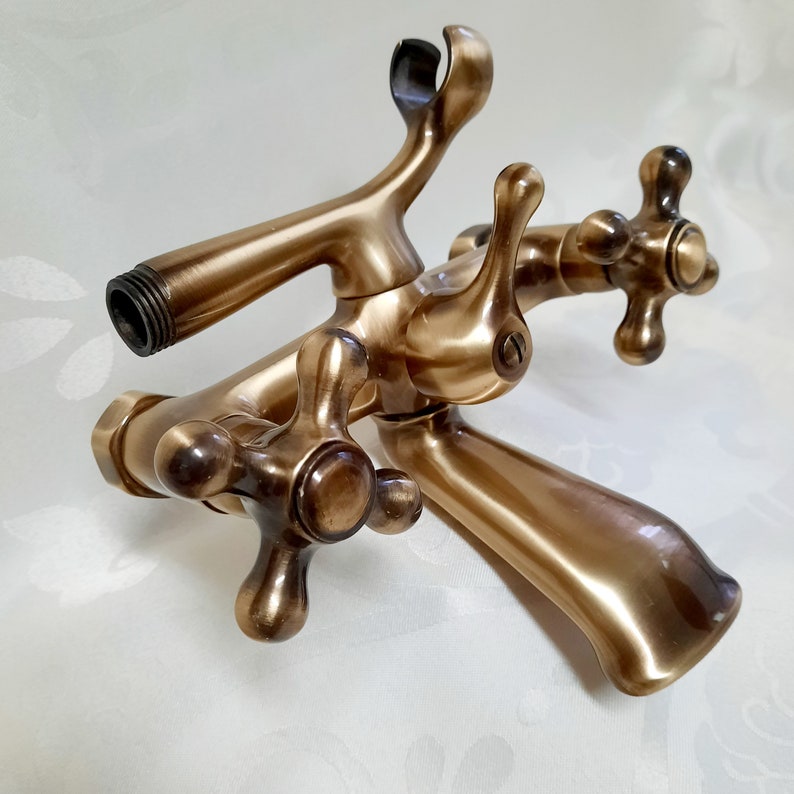Vintage Antique Brass Bathtub Mixer Faucet
