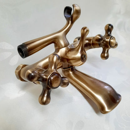 Vintage Antique Brass Bathtub Mixer Faucet