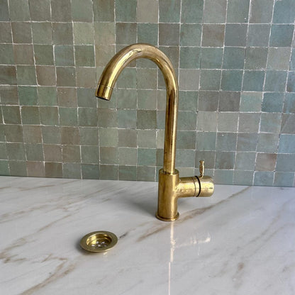 High-Arc Brass Single-Handle Faucet