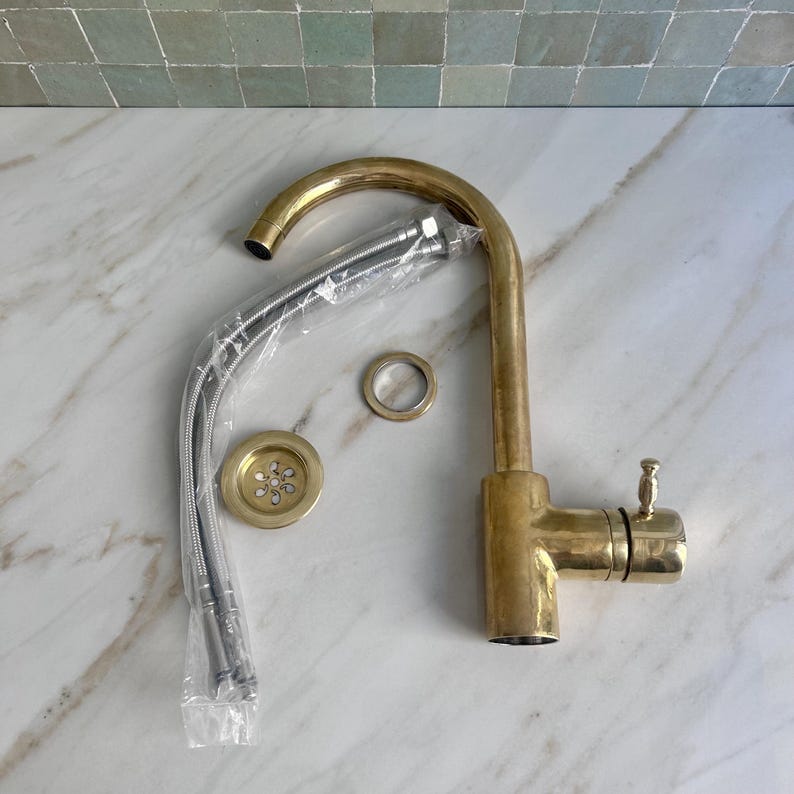 High-Arc Brass Single-Handle Faucet