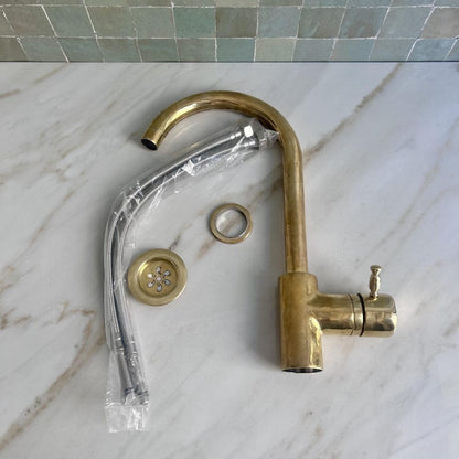 High-Arc Brass Single-Handle Faucet