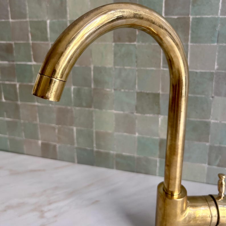 High-Arc Brass Single-Handle Faucet