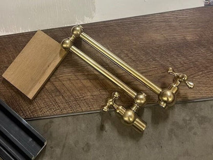 Unlacquered Brass Wall Mount Pot Filler