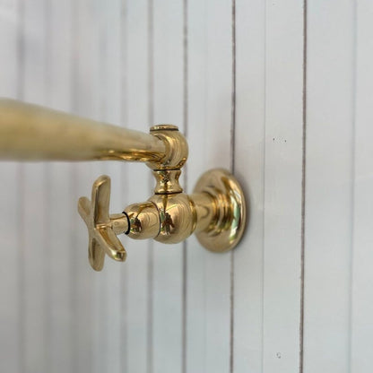 Unlacquered Brass Wall Mount Pot Filler