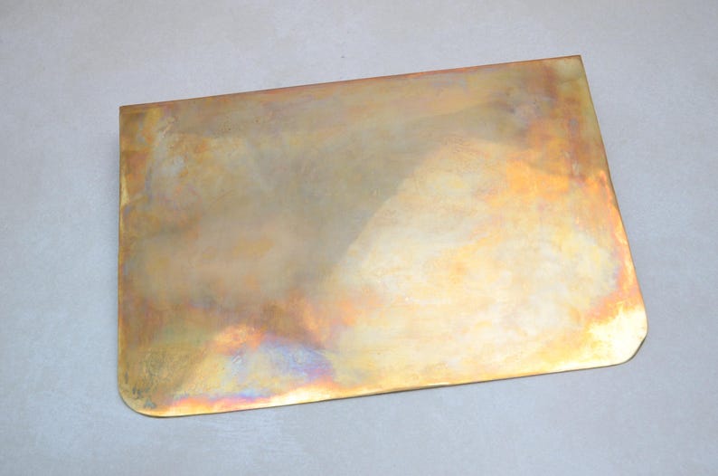 Unlacquered Solid Brass Floating Shelf for Bathroom & Walls
