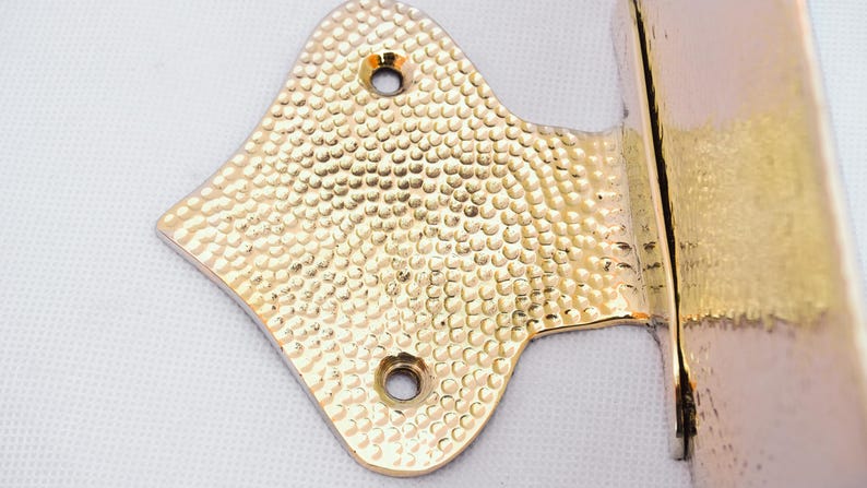 Hammered Brass Wall Floating Shelf