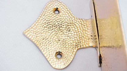 Hammered Brass Wall Floating Shelf