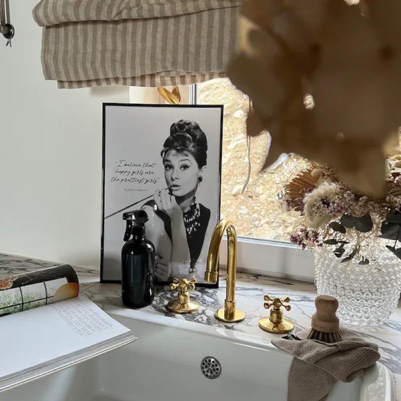Handcrafted Classic Brass Bathroom Vanity Faucet