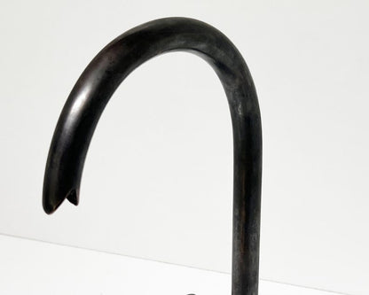 Matte Black Gooseneck Brass Faucet