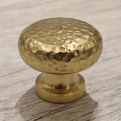 Hammered Solid Brass Knob Textured Cabinet & Drawer Hardware