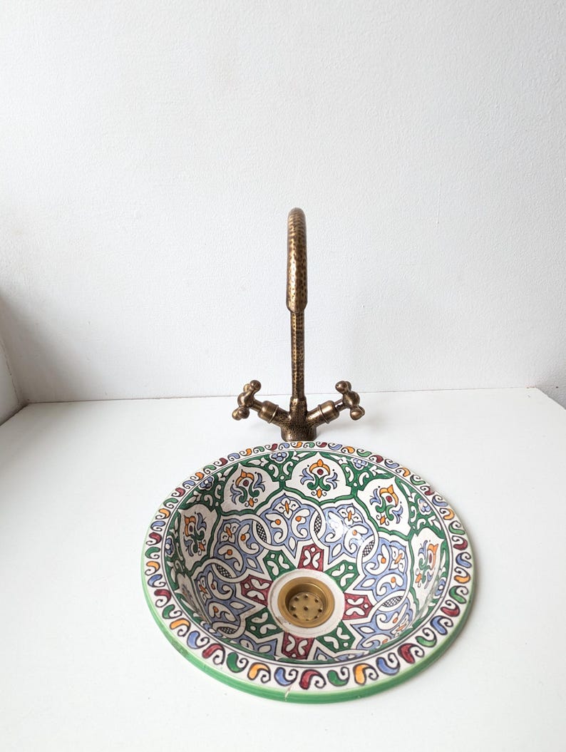 Hammered Antique Brass Bridge Faucet