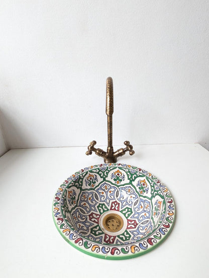 Hammered Antique Brass Bridge Faucet