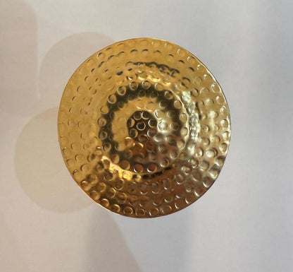 Unlacquered Hammered Brass Sink Pop-Up Drain