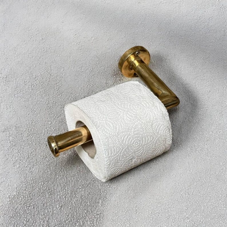 Solid Brass Toilet Paper Holder