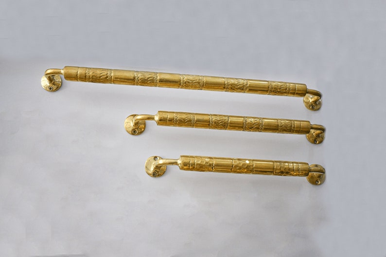 Handcrafted Unlacquered Brass Towel Rod