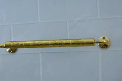 Handcrafted Unlacquered Brass Towel Rod