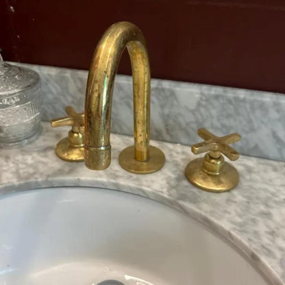 Unlacquered Solid Brass kitchen Bathroom Faucet
