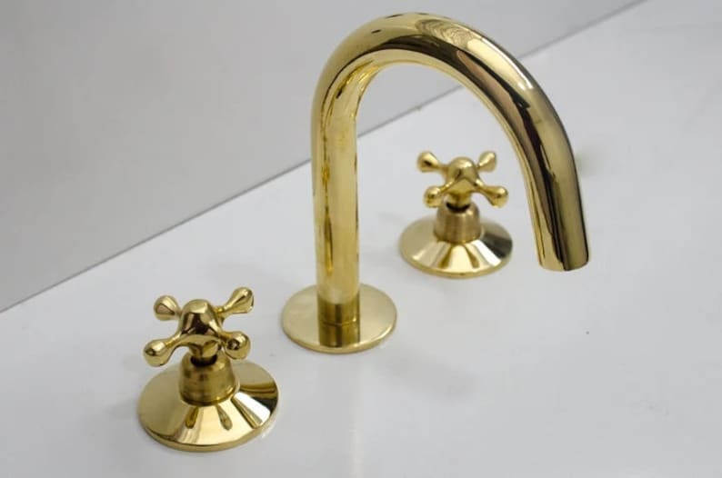 Unlacquered Solid Brass kitchen Bathroom Faucet