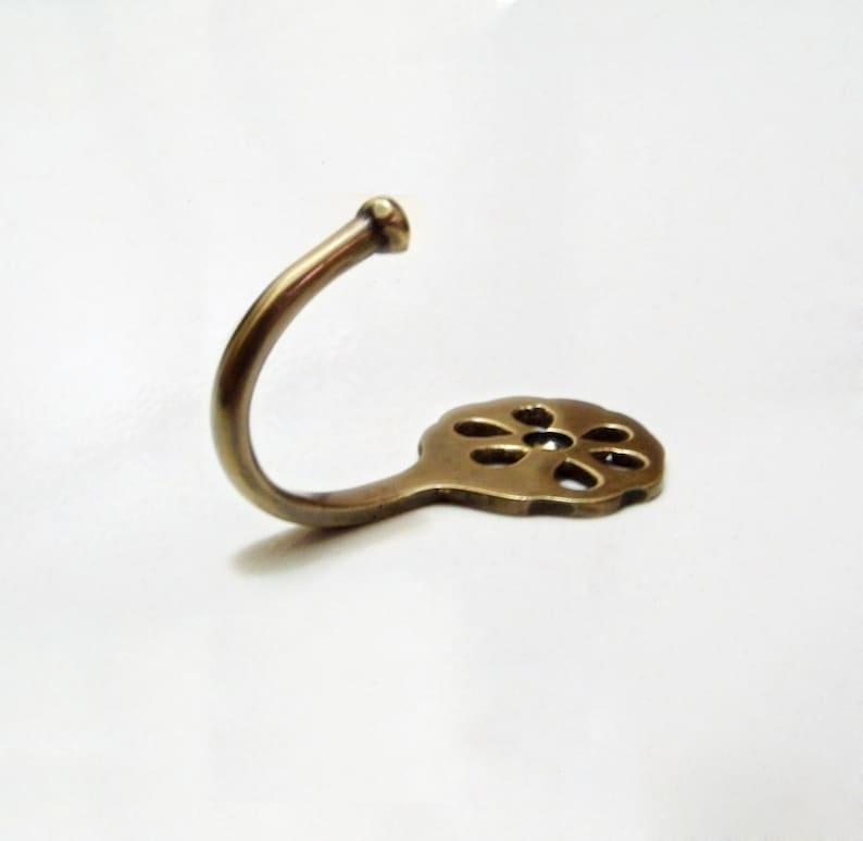 Set of 6 Vintage Antique Wall Hooks