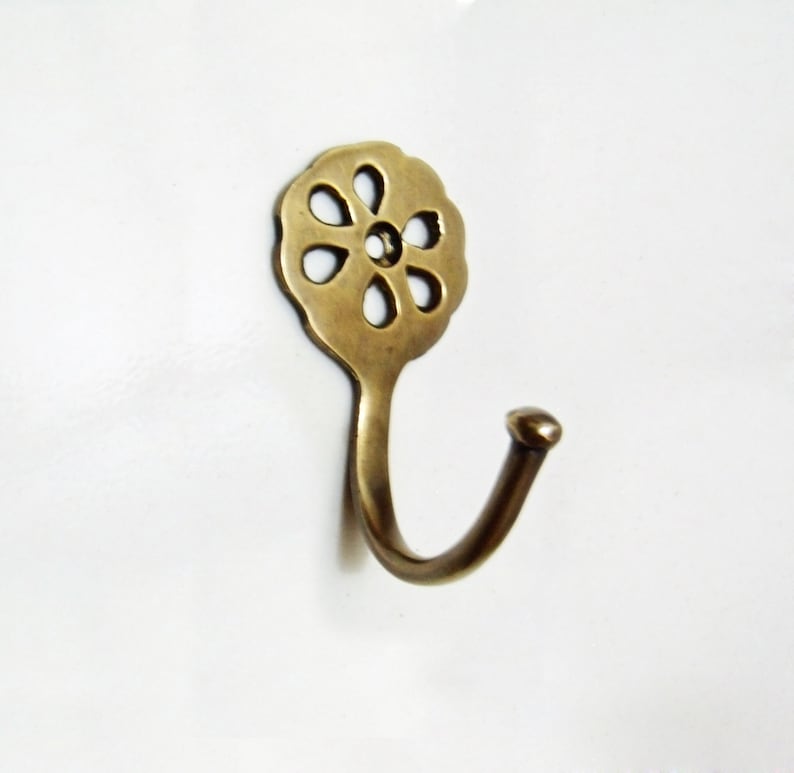 Set of 6 Vintage Antique Wall Hooks