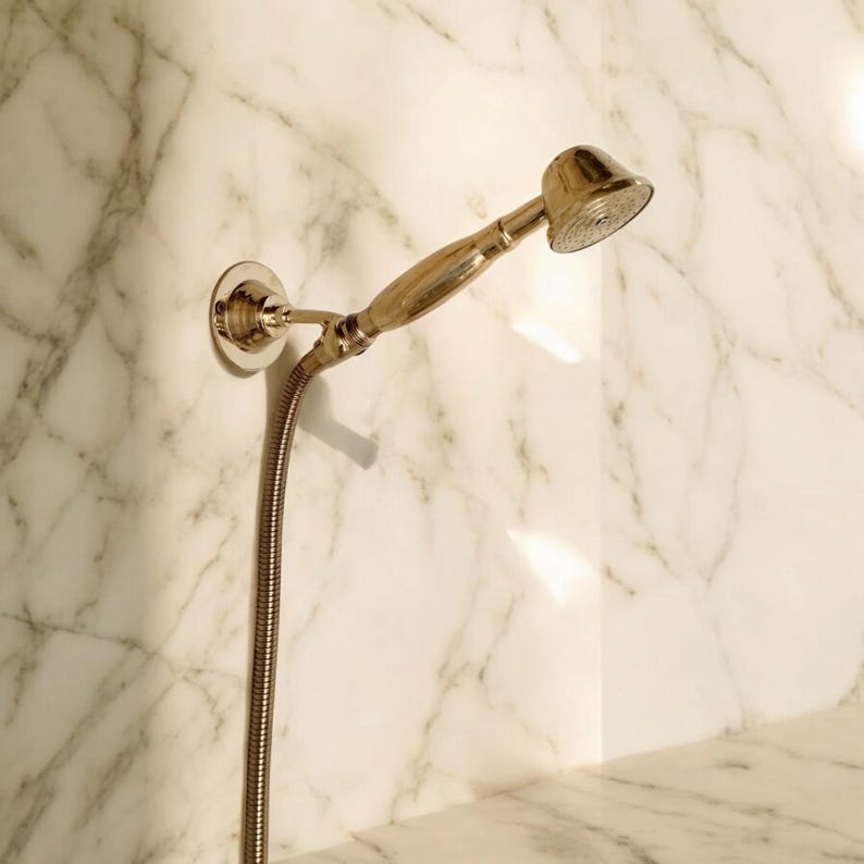 Minimalist Industrial Copper & Brass Shower