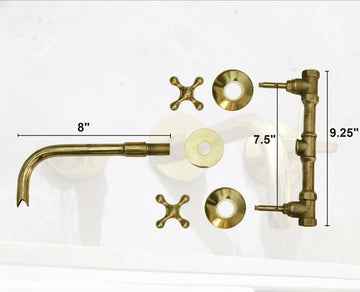 Artisan Widespread Brass Bathroom Faucet