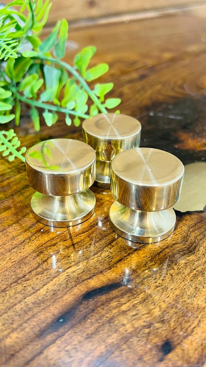 Unlacquered Brass Ball Cabinet Knobs