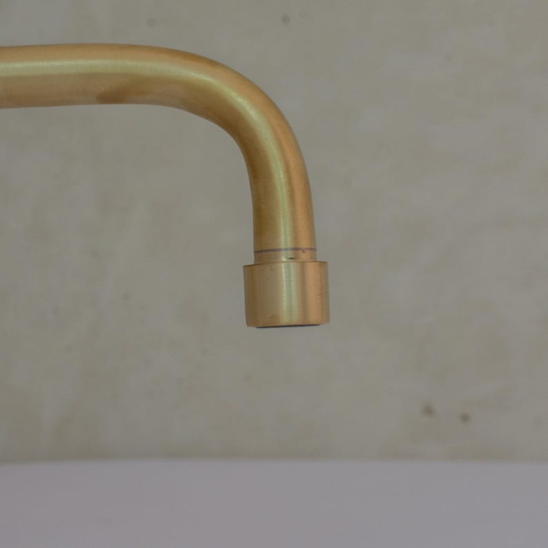 Brushed Brass Pillar Cold Water Tap