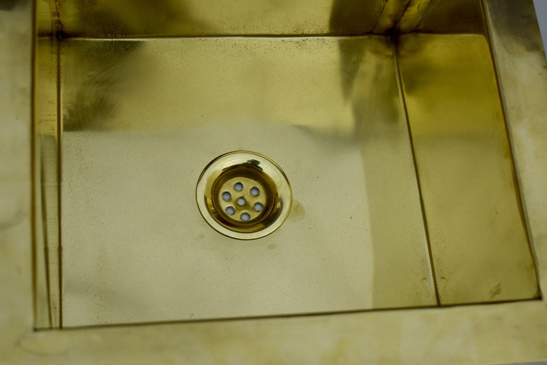 Unlacquered Brass Undermount Smooth Sink