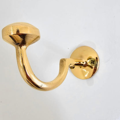 Solid Brass Mushroom Wall Hook