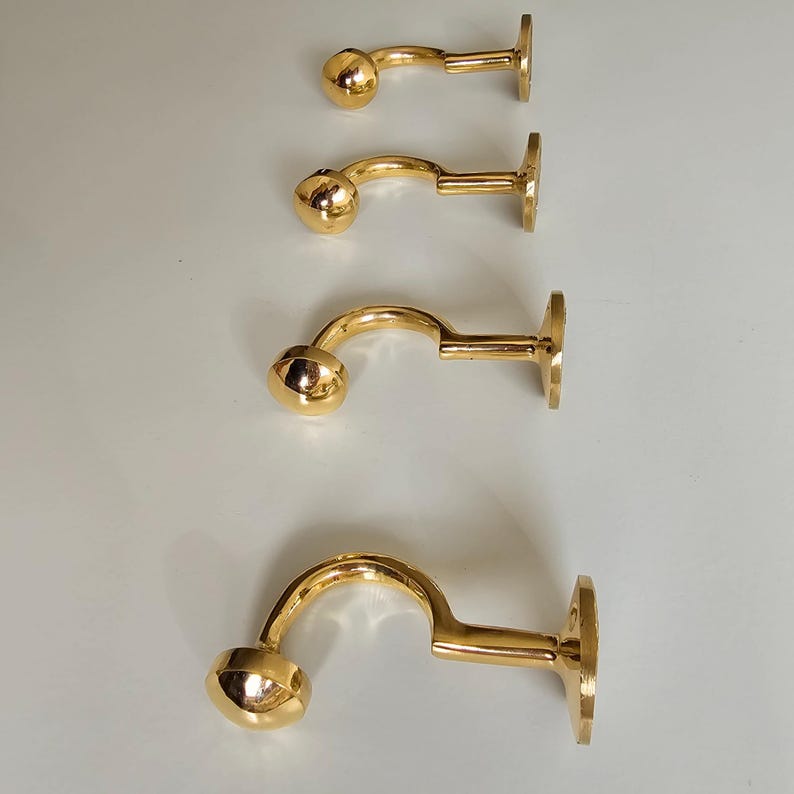 Solid Brass Mushroom Wall Hook