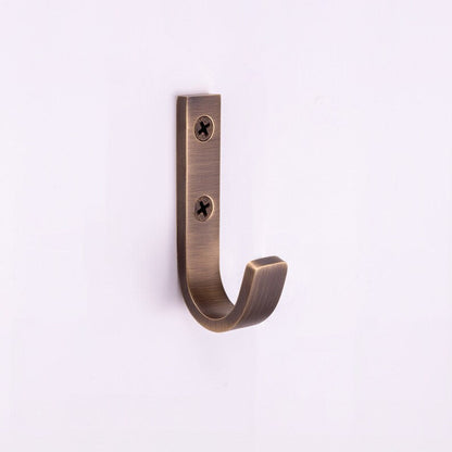 Joplin Solid Brass Modern Wall J Hook