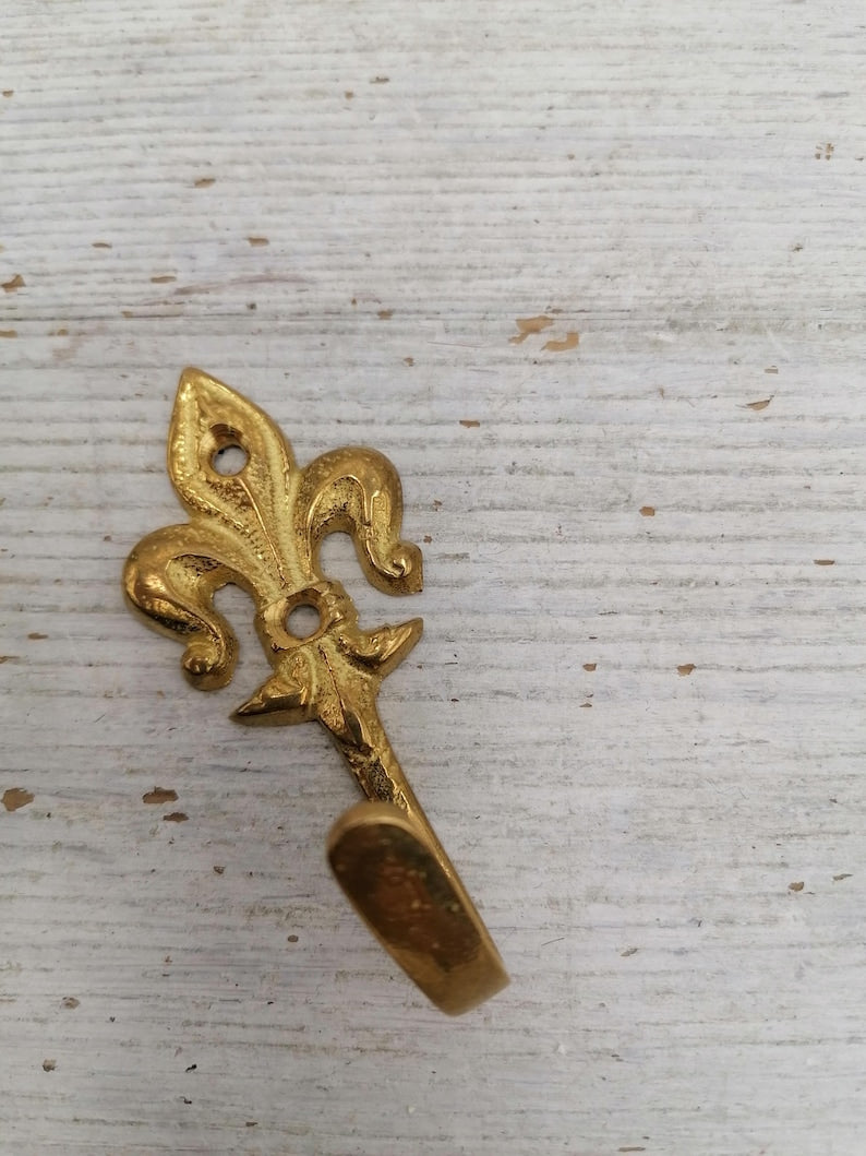 Vintage Solid Brass Wall Hook