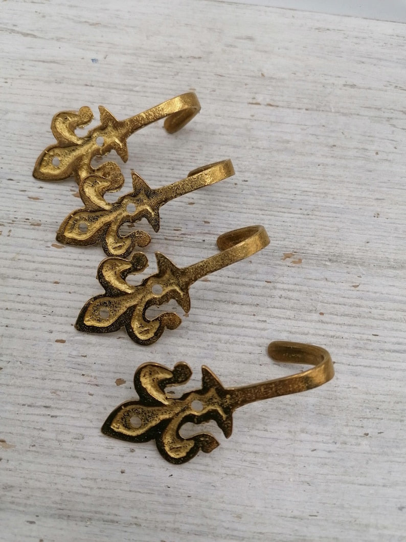 Vintage Solid Brass Wall Hook
