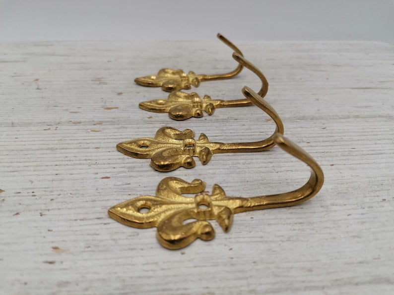 Vintage Solid Brass Wall Hook