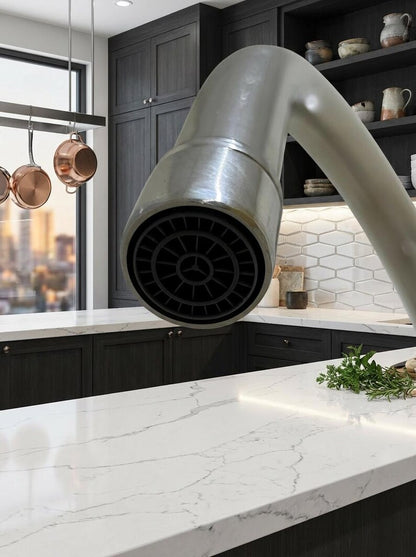 Polished Nickel Bridge Kitchen Faucet Set