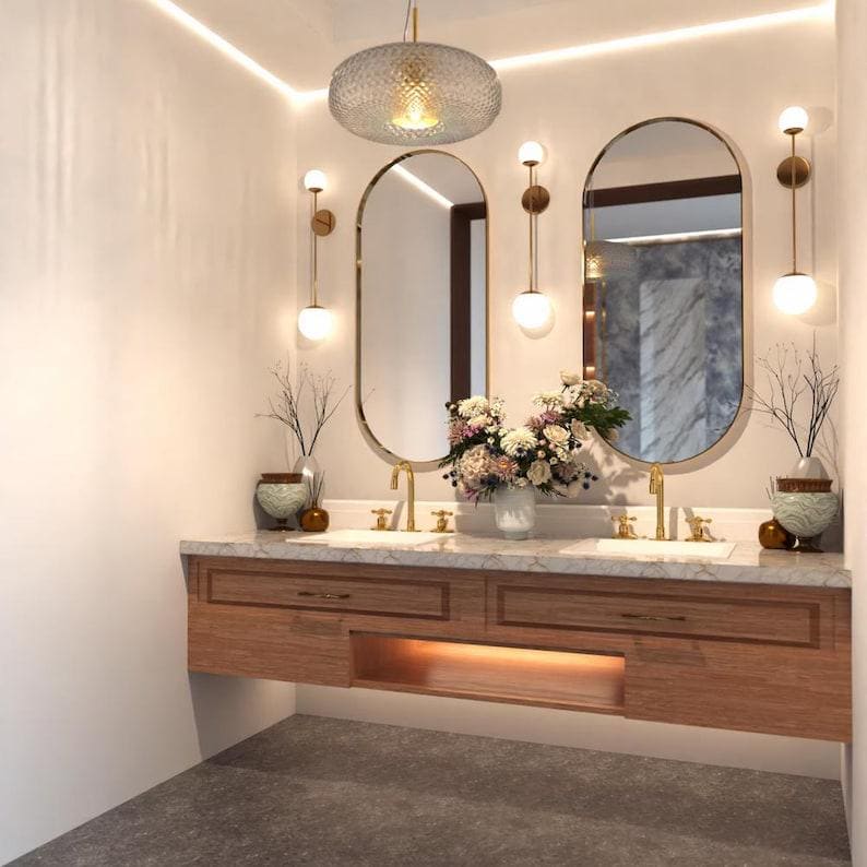 Artisan Widespread Brass Bathroom Faucet