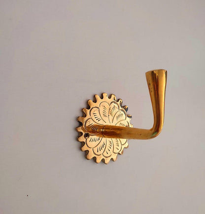 Handcrafted Moroccan Solid Brass Wall Hooks