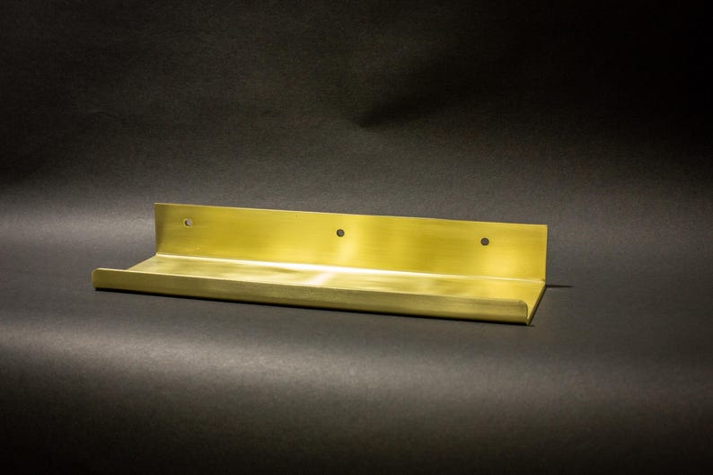 Solid Brass Floating Shelf for Bathroom & Kitchen