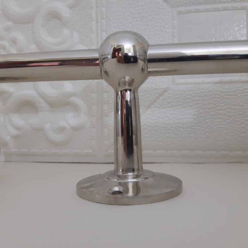 Handcrafted Unlacquered Nickel Brass Pot Rack