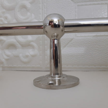 Handcrafted Unlacquered Nickel Brass Pot Rack