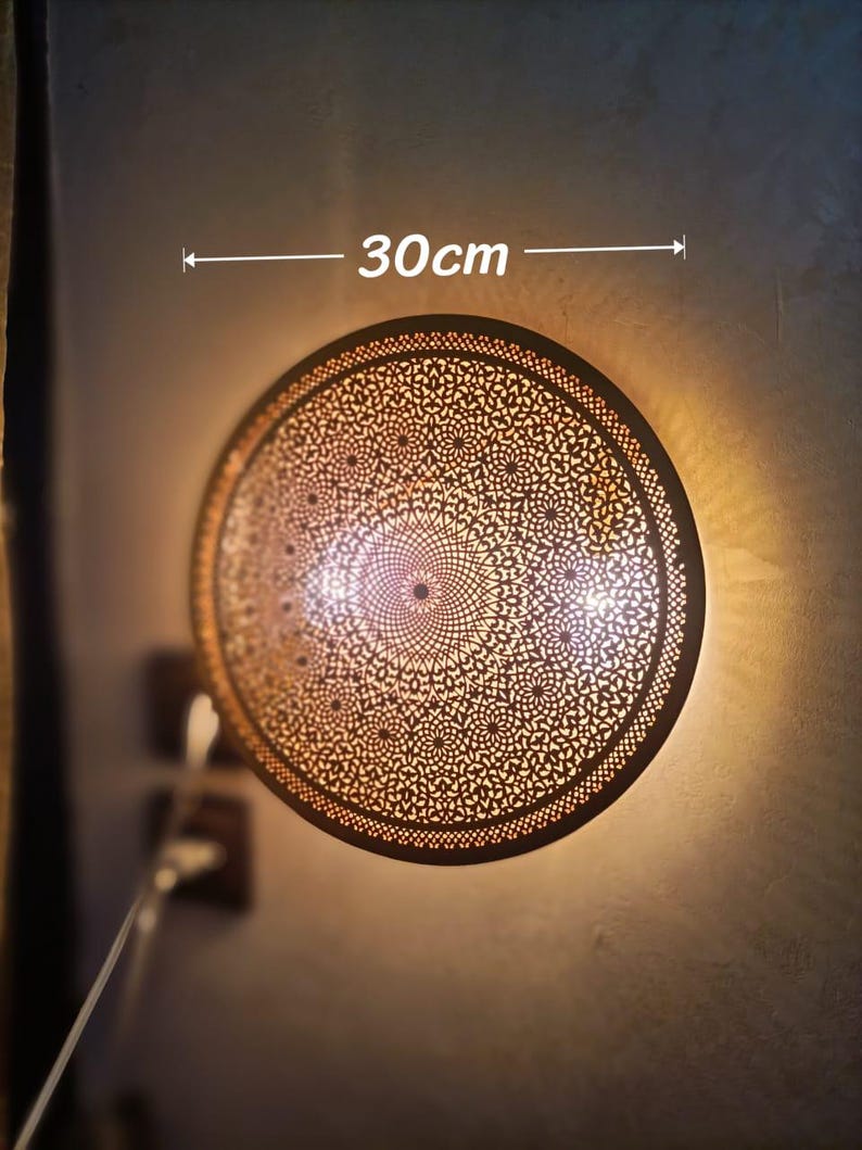 Mandala Filigree Brass Sconce  Sunburst Series