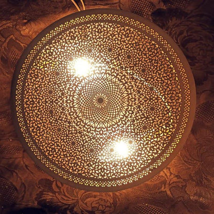 Mandala Filigree Brass Sconce  Sunburst Series