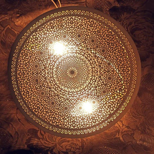 Mandala Filigree Brass Sconce  Sunburst Series