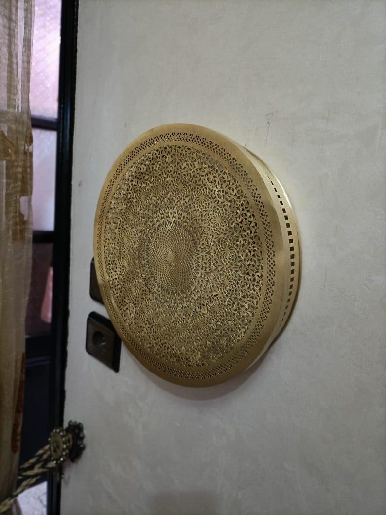 Mandala Filigree Brass Sconce  Sunburst Series