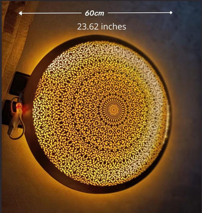 Mandala Filigree Brass Sconce  Sunburst Series