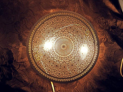 Mandala Filigree Brass Sconce  Sunburst Series