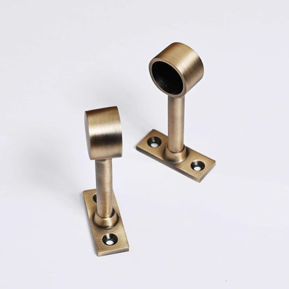 Aged Brushed Brass Hanging Rail Kitchen Pot